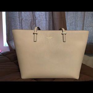 Kate Spade, large tote, cream